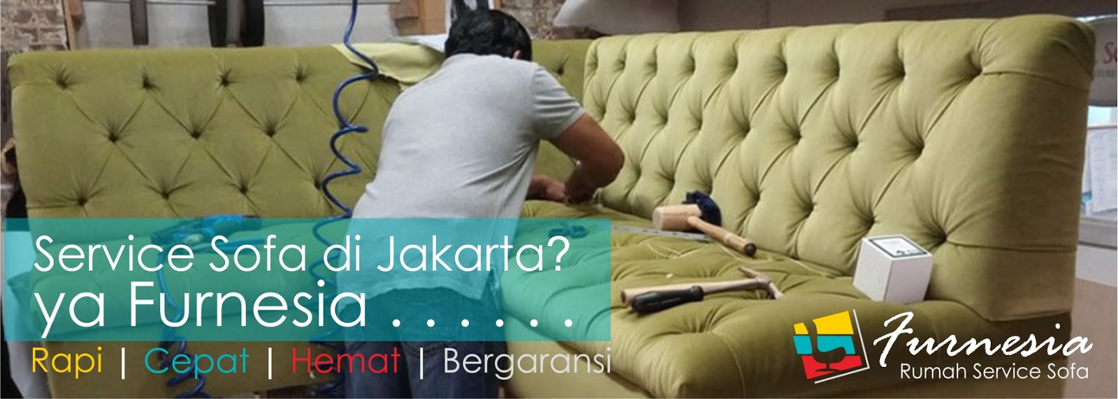 banner furnesia service sofa di jakarta