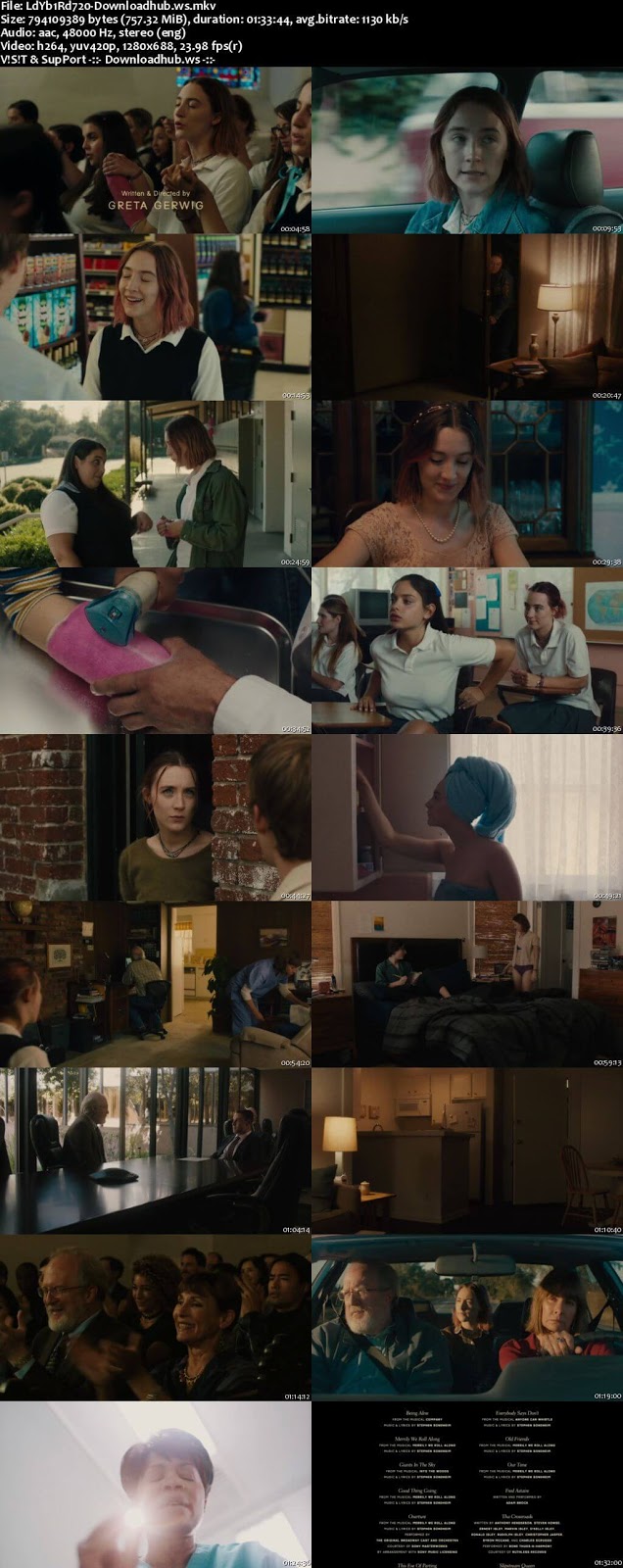 Lady Bird 2017 English 720p Web-DL 750MB ESubs