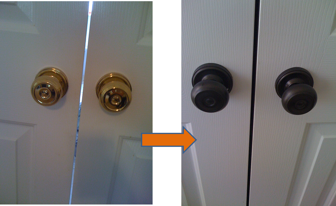 Engineering Life and Style Spray Paint Love....Door Knob Makeovers