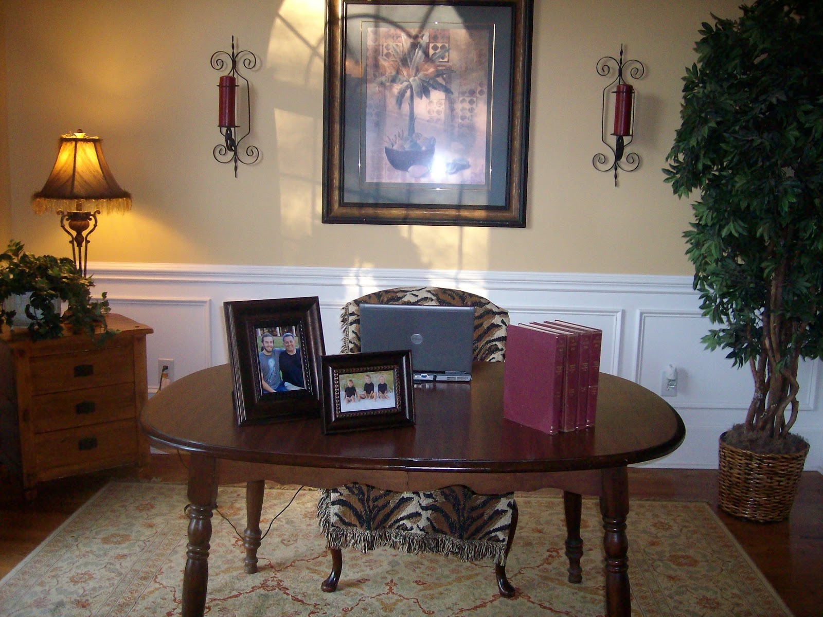From House to Home: Transformed Traditional Dining Room into Office Space