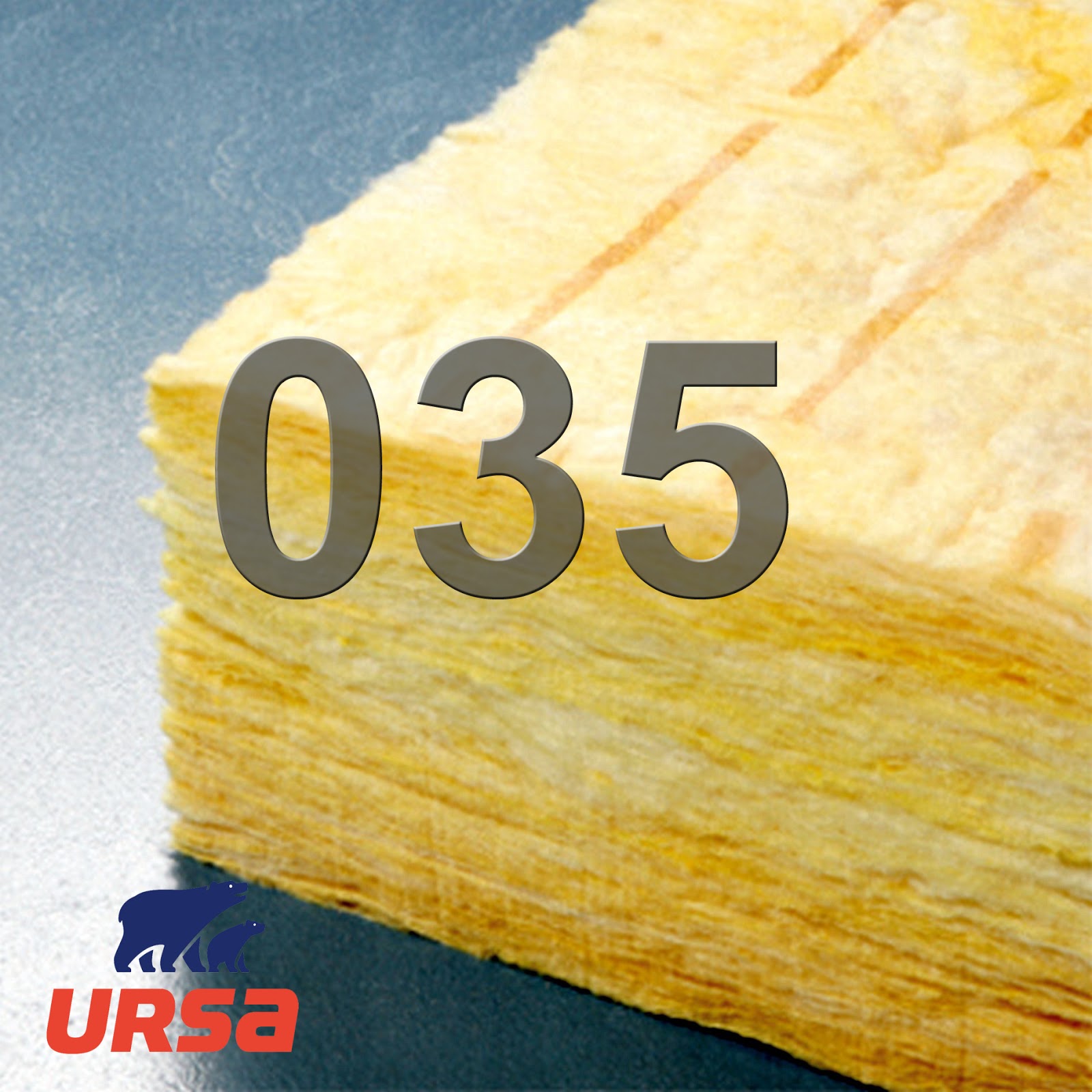 WDVS Fassadendämmung m² URSA 035100 mm Klemmfilz Glaswolle