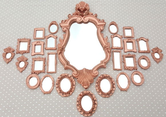 Espelhos Rose Gold Blog Viés Design