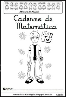 Ben 10 Capa caderno matemática Ben 10