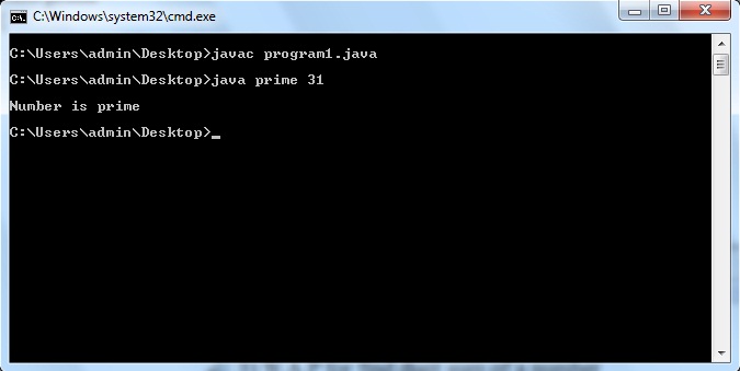 Java program to check whether a number is prime or not