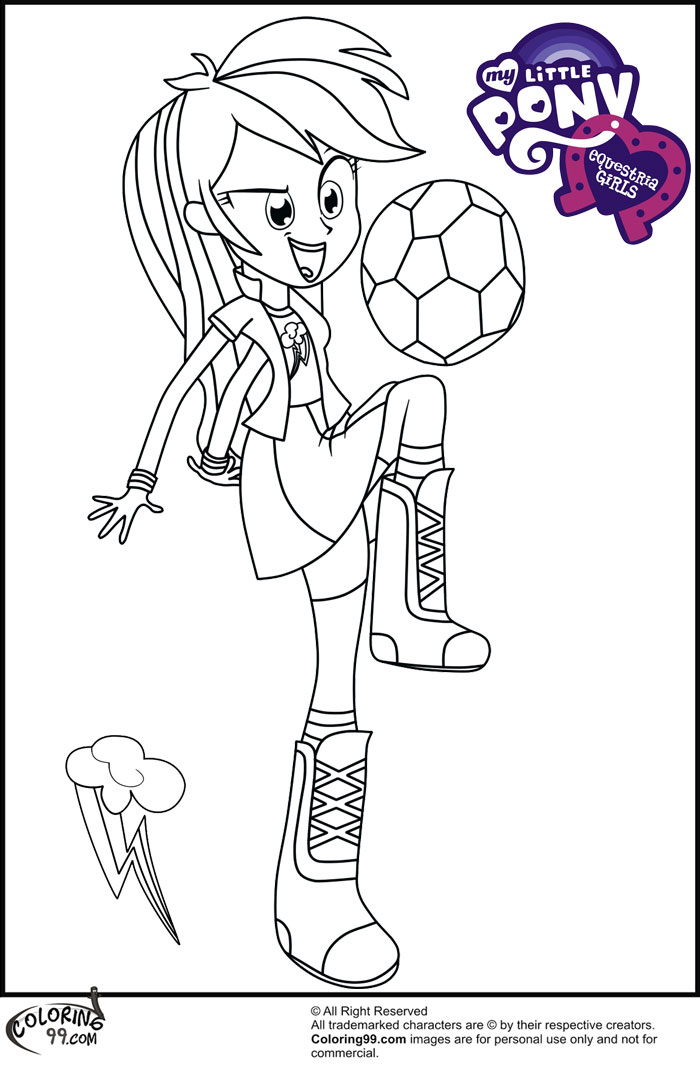 Fans Request : Rainbow Dash Equestria Girl Coloring Pages | Team colors