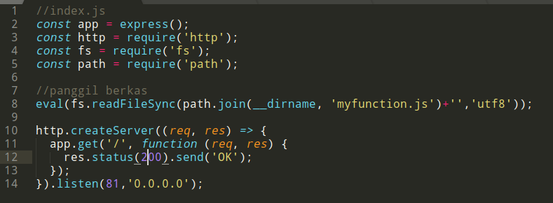 Get index js
