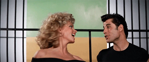 grease, gif, danny and sandy