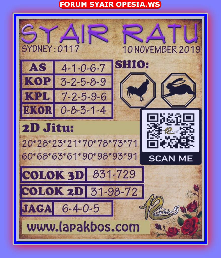 1 New Message Kode Syair Sydney 10 November 2019 Forum Syair Togel Hongkong Singapura Sydney