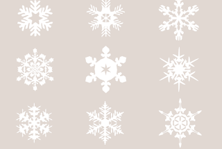 Printable snow flakes pattern 