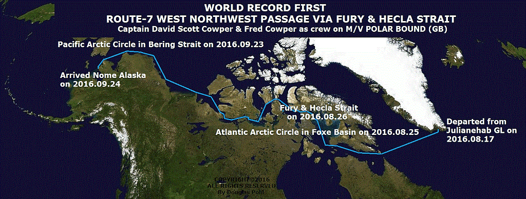 Arctic Northwest Passage: M/V POLAR BOUND (GB) completes World Record 