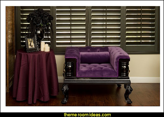 Gothic style bedroom decorating ideas - Gothic furniture - Gothic chic - Victorian Gothic boudoir themed decor  - Gothic Beds -  Gothic Seating - Gothic Lighting - Designing a Gothic Room - Goth style for teens - Gothic Victorian Bedroom Theme - vampire themed bedroom decorating ideas - Gothic Wall Murals