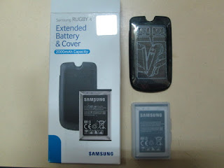 Baterai Hape Outdoor Samsung Rugby 4 Extended Battery Plus Cover 2000mAh Original