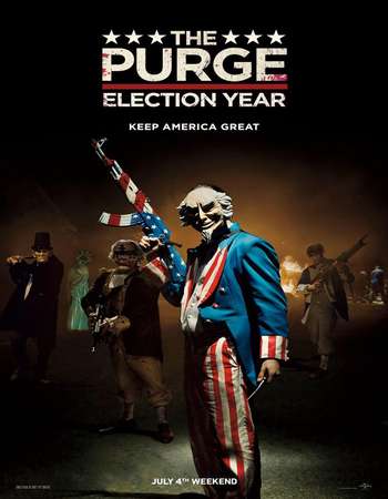 Poster Of The Purge Election Year 2016 English 400MB BRRip 720p ESubs HEVC Free Download Watch Online downloadhub.in