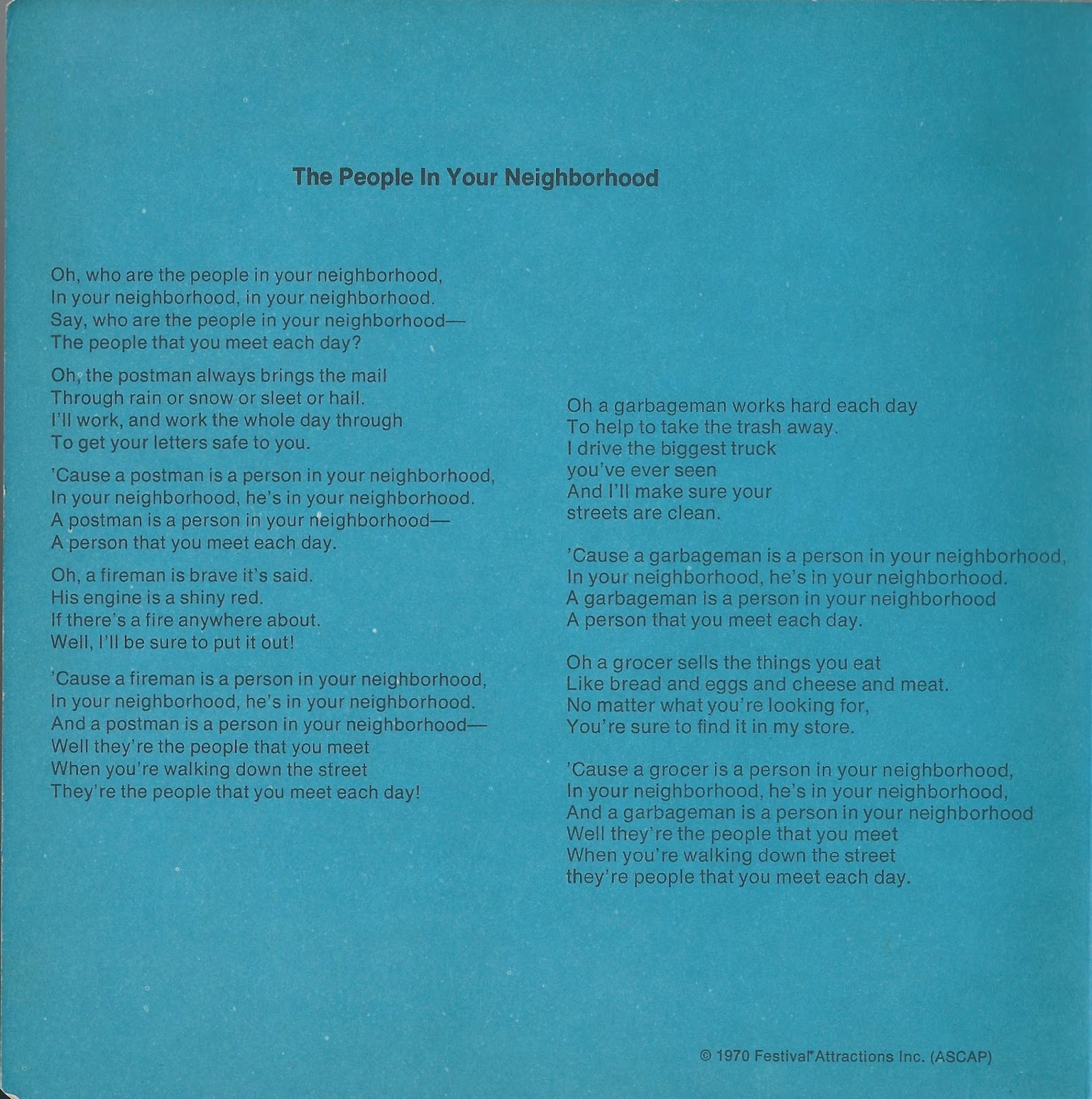 the sphinx: The First 5 Sesame Street 45's: Part Five (1970)