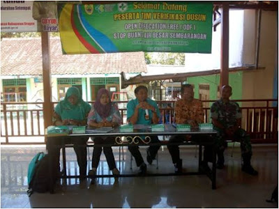 BABINSA JATITENGAH RAKOOR VERIFIKASI ODF (OPEN DEFECATION FREE)
