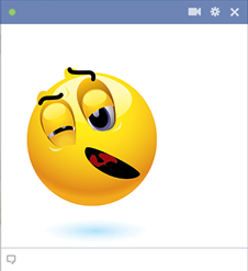 Yawning Facebook emoticon