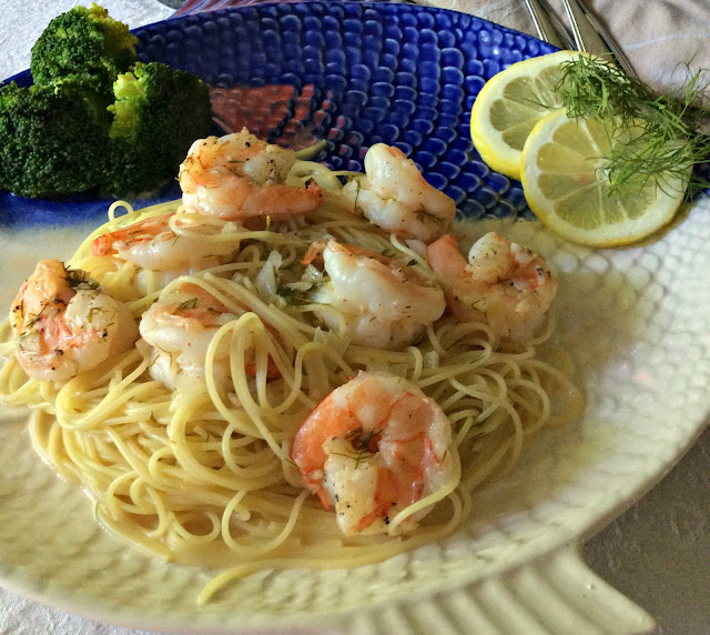 Cooking On A Budget: Shrimp with Lemon-Mustard Dill Sauce