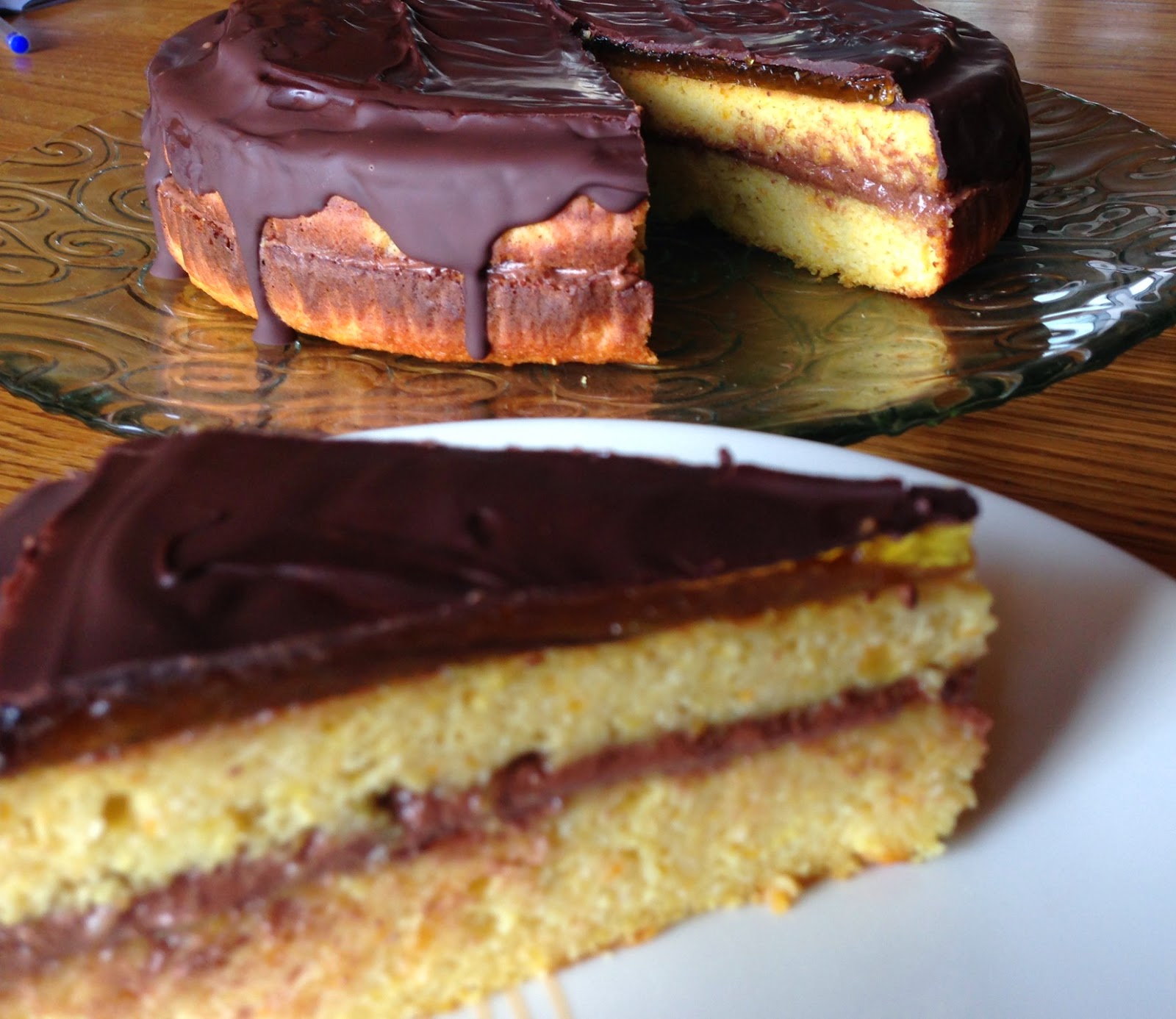 Grabbing life by the kettlebells...: Jaffa Cake Cake...