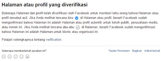 Cara Verifikasi Fanpage Facebook dan Mendapatkan Badge / Lencana Hitam Cara Verifikasi Fanpage Facebook dan Mendapatkan Badge / Lencana Hitam
