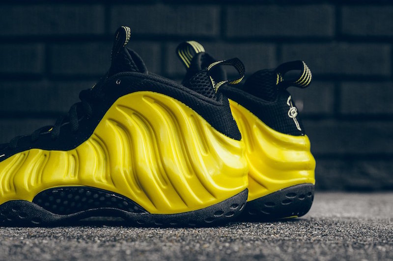 yellow and black foamposite