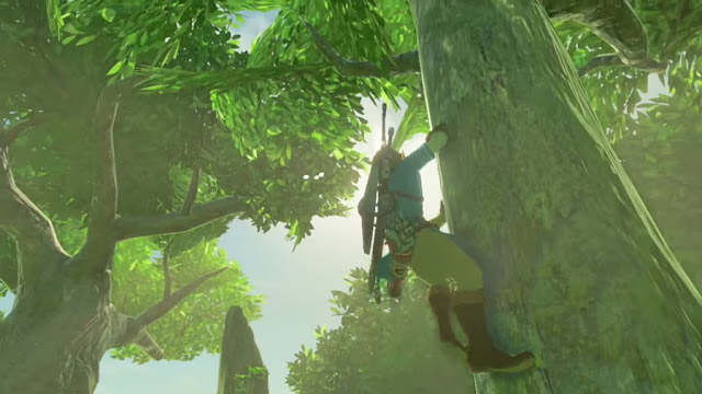 The Legend of Zelda: Breath Of The Wild climbing