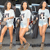 Rihanna puts her hot legs on display as she steps out in NY wearing Hilary Clinton t.shirt
