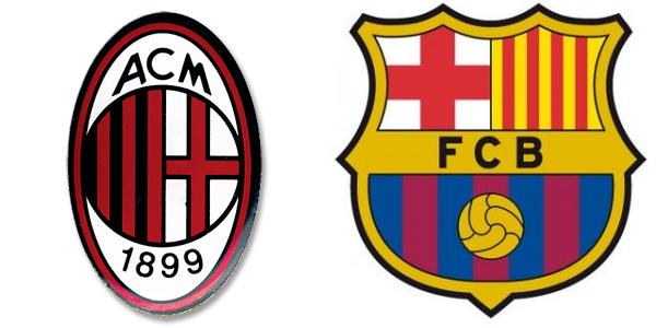 Alineaciones del Milan - FC Barcelona