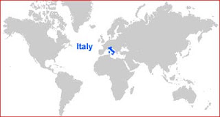 Gambar Peta letak Italia