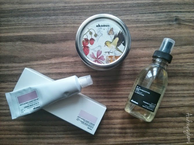davines hair hand and body review, hair oil mask body butter hand cream