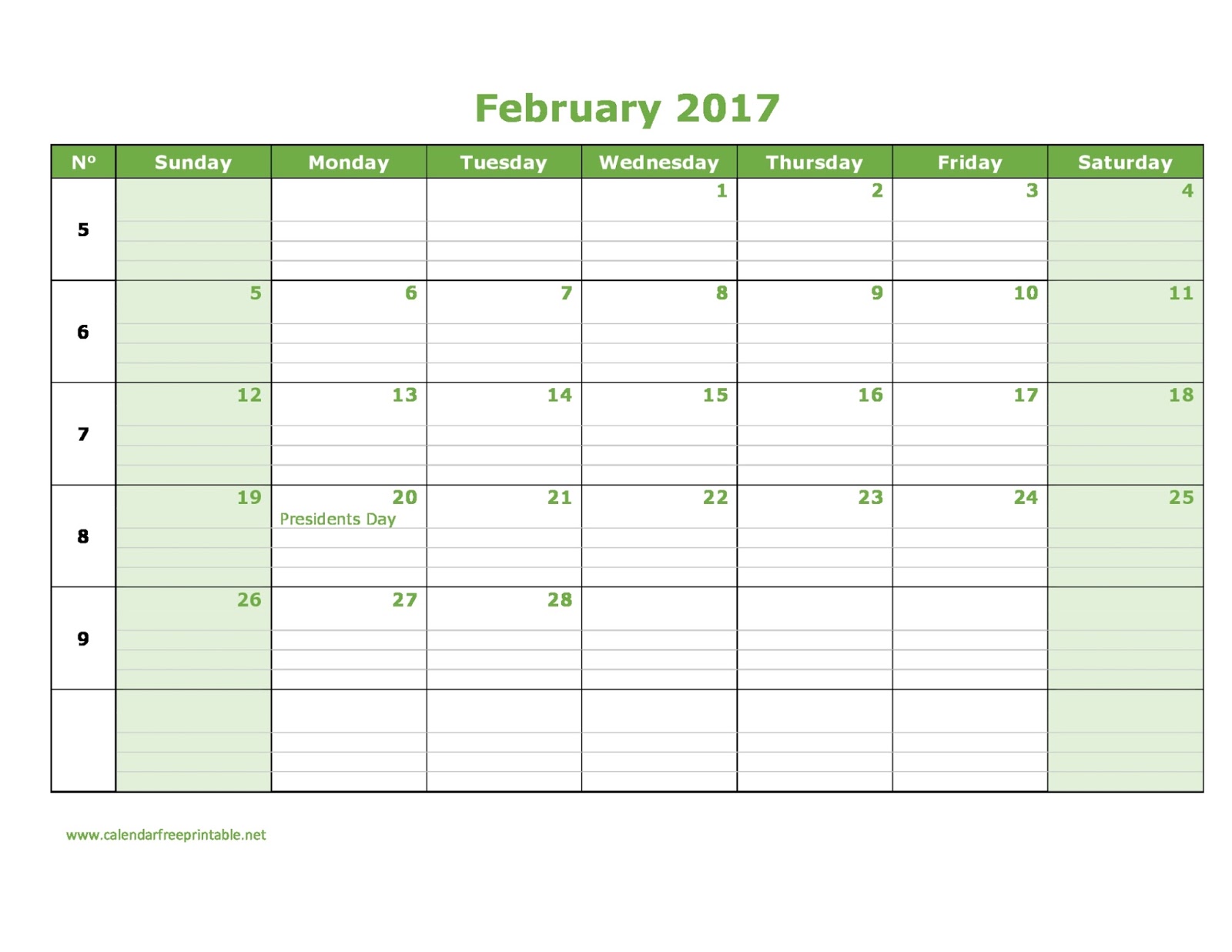 February 2017 Calendar: February 2017 Calendar To Print February 2017 Calendar: February 2017 Calendar To Print