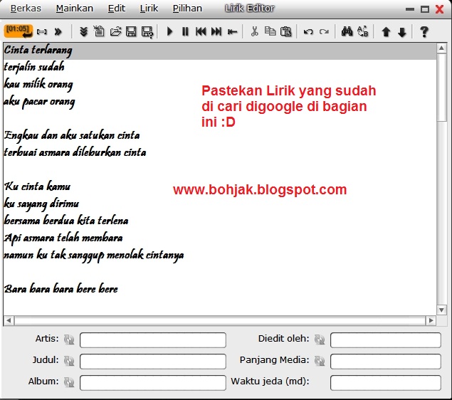 Cara Mudah Membuat Lirik Lagu dengan Mini Lyric INFORMASI DAN TEKNOLOGI