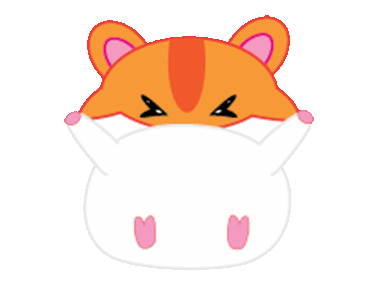 line creators stickers hammy the cute hamster sachet 1 example