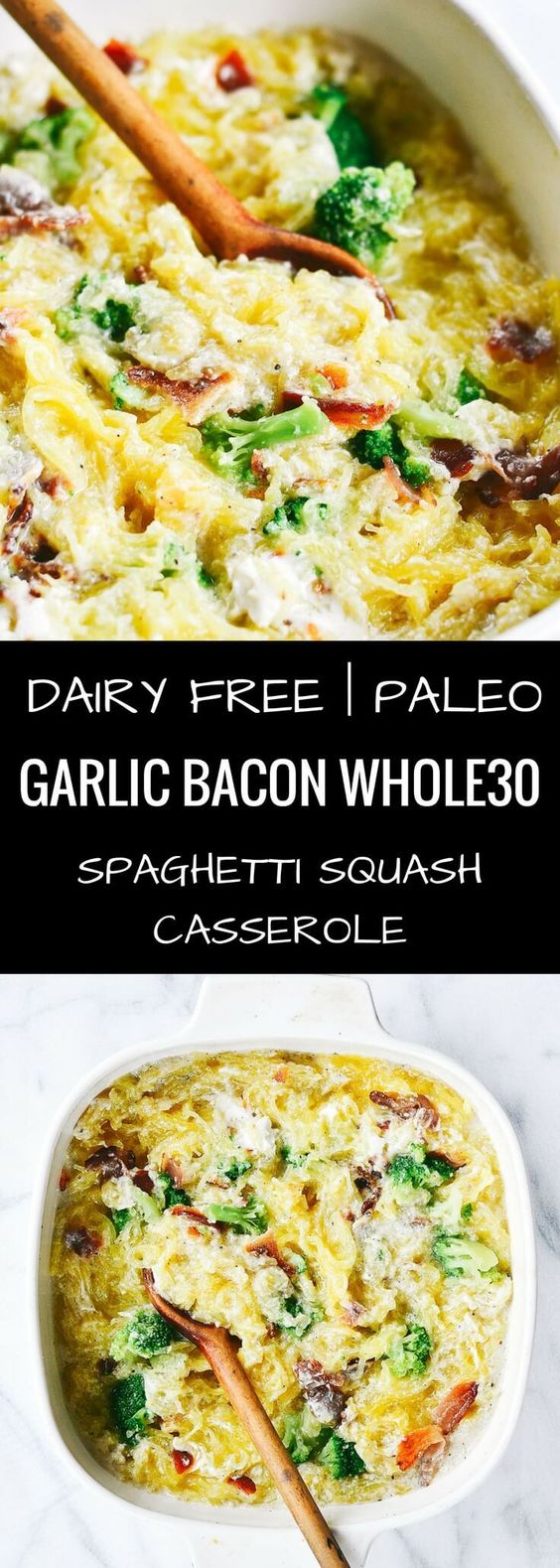 Creamy Whðle30 Bacðn Garlic Spaghetti Squash | Aimer La Cuisine