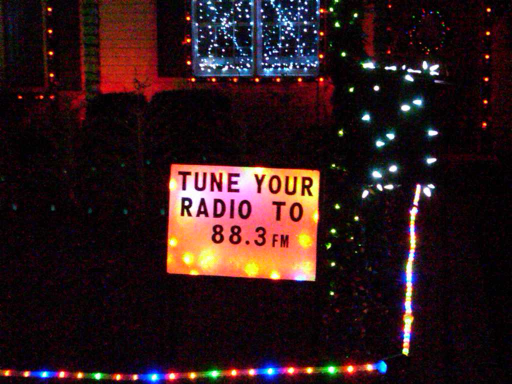 Christmas Lights Aglow Tune Your Radio To 88.3 FM