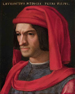 A portrait of Lorenzo the Magnificent by the Florentine artist Agnolo Bronzino