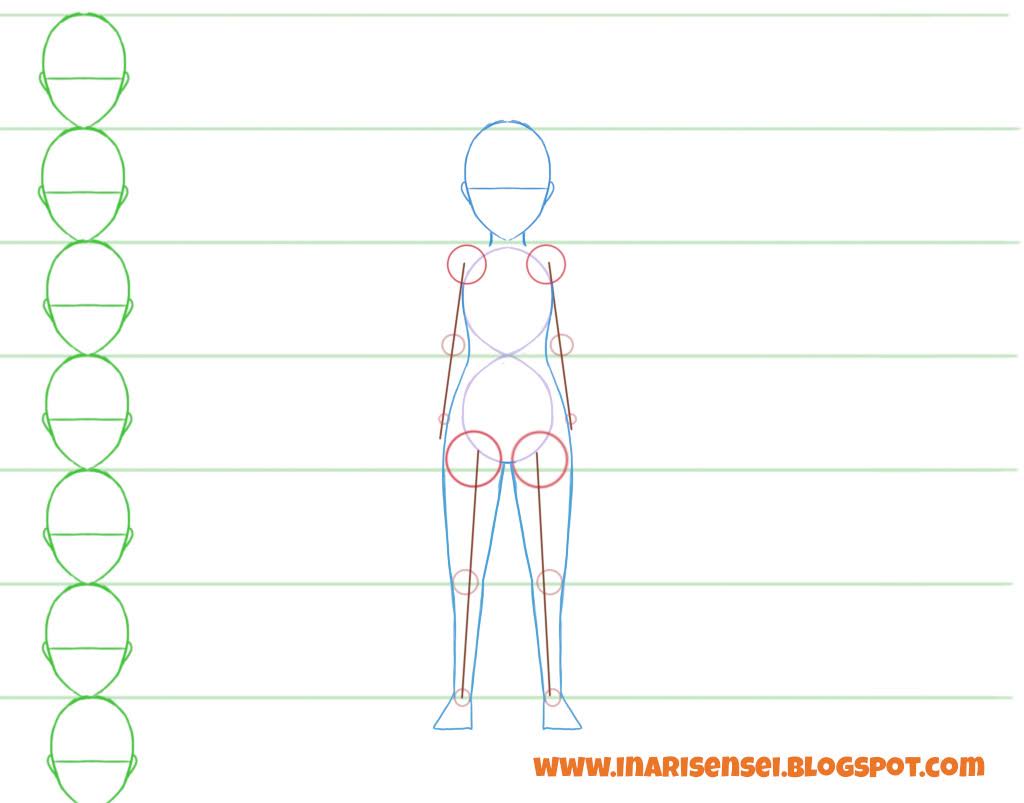 Comment Dessiner Des Corps Manga Les Cours Mangas d'Inari Sensei : Tutoriel: Les bases du corps manga