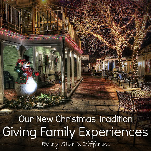Giving Family Experiences-Our New Christmas Tradition
