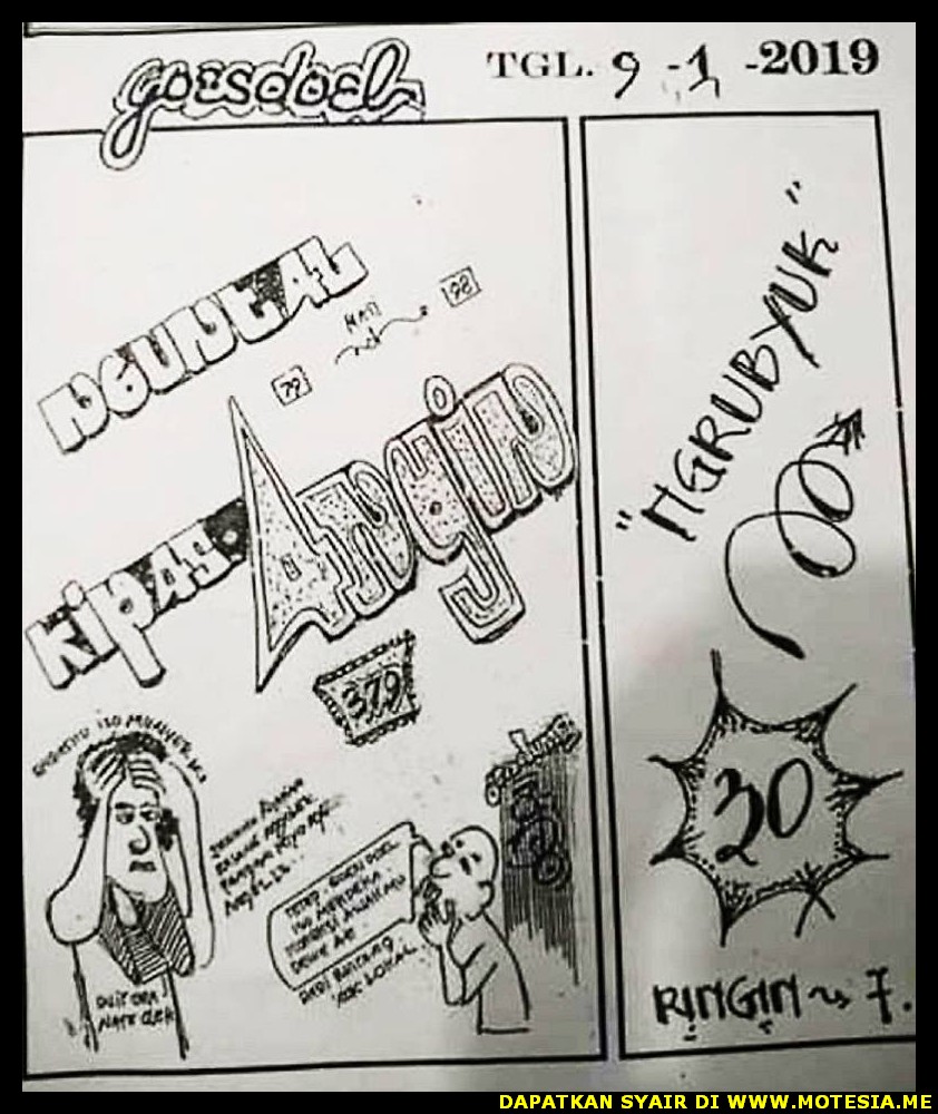 Syair HK Rabu 9 Januari 2019 GOsyair SEDIA KODE SYAIR