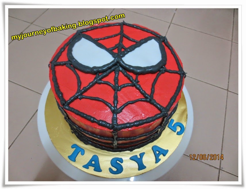 Faeiza s Cakes Spiderman Cake Choc Cake with Buttercream for Gee