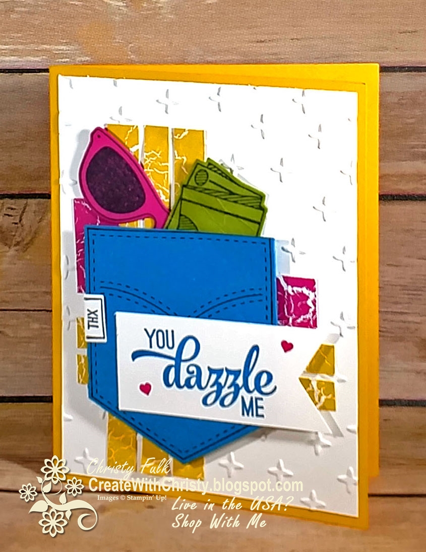 Create With Christy Pocketful of Sunshine CPC72 Card Sketch
