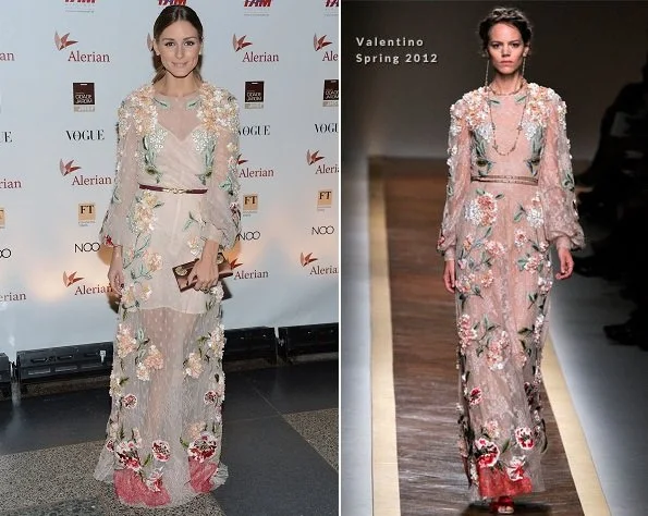Olivia Palermo wore Valentino dress from Spring 2012 gown for 2012 Brazil Foundation Gala Party
