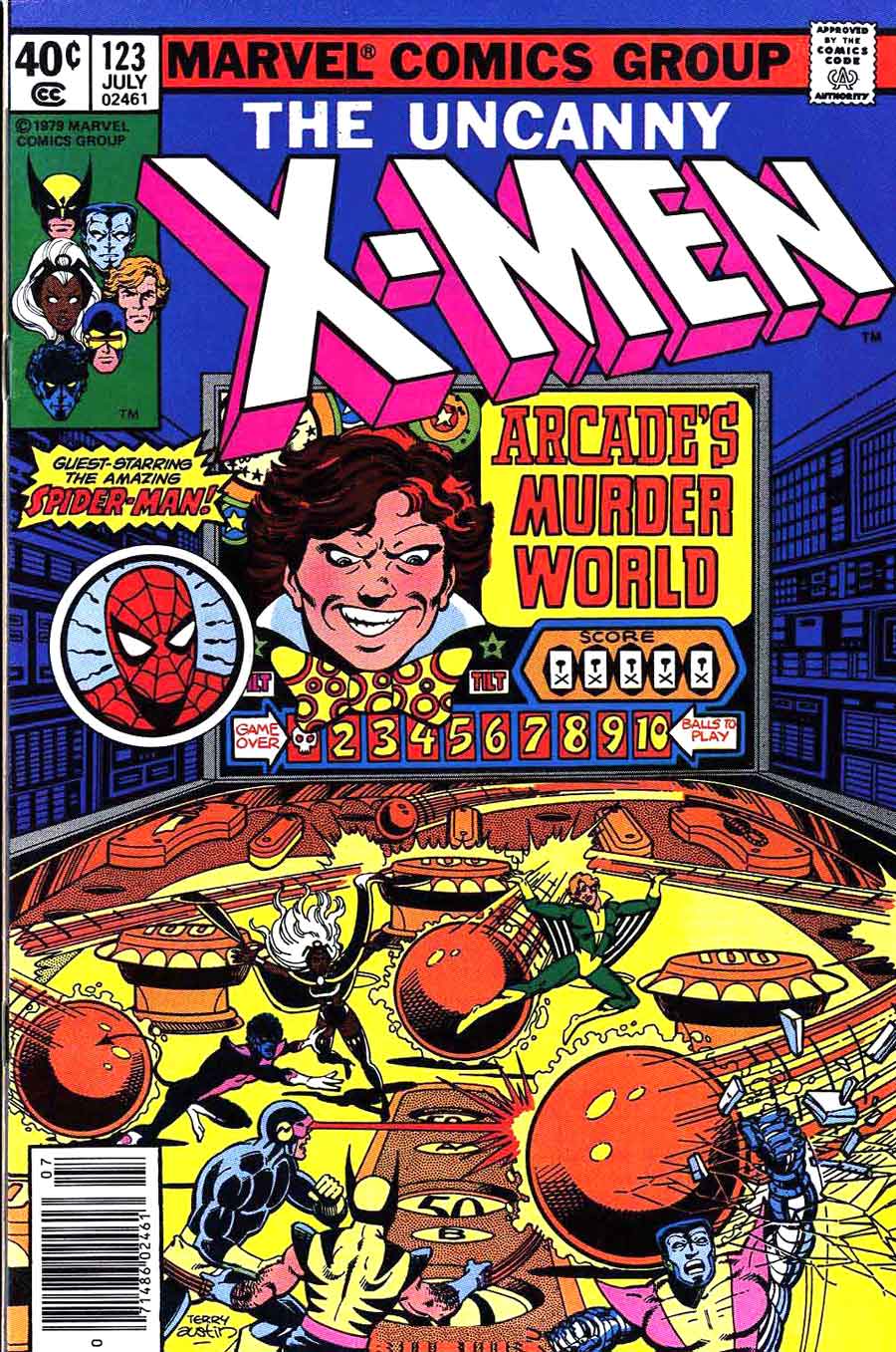 X-men v1 #123 marvel comic book cover art by John Byrne