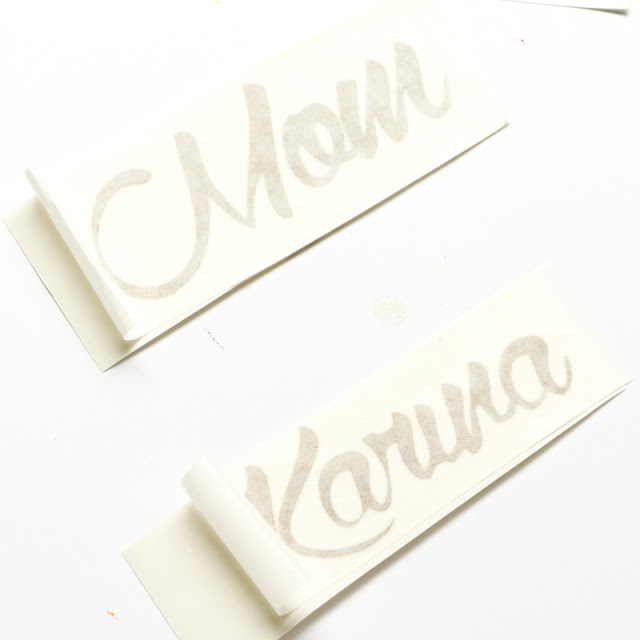 A Kailo Chic Life Decorate It Using Adhesive Vinyl on Tablecloths