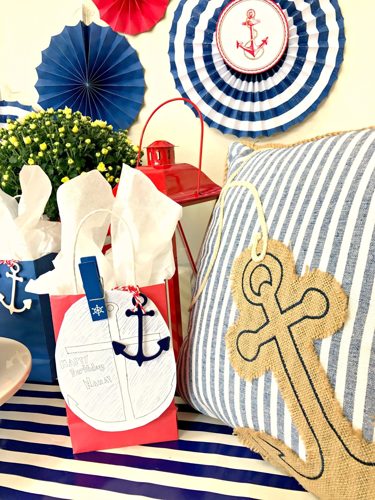 michelle paige blogs Anchor Themed Birthday Party