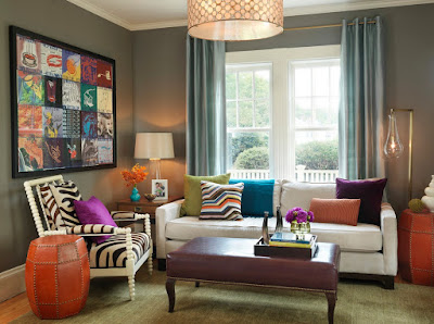 Pillows on sofa Marie Antoinette Interiors