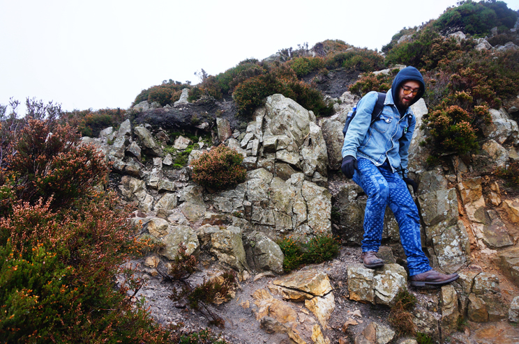 Descending from the mountain