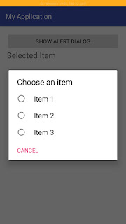 SingleChoice AlertDialog in Android (Kotlin)