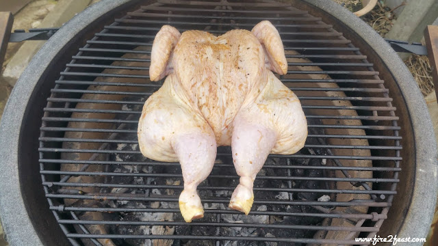 spatchcock chicken on the grill