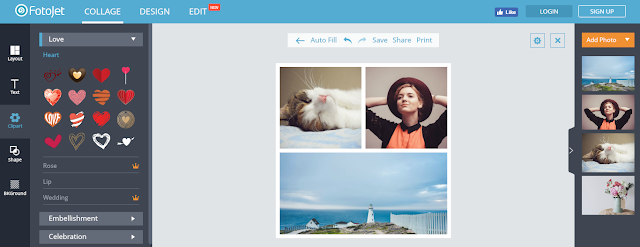 FotoJet Image Editing Tool for Website and Social Media Image Design