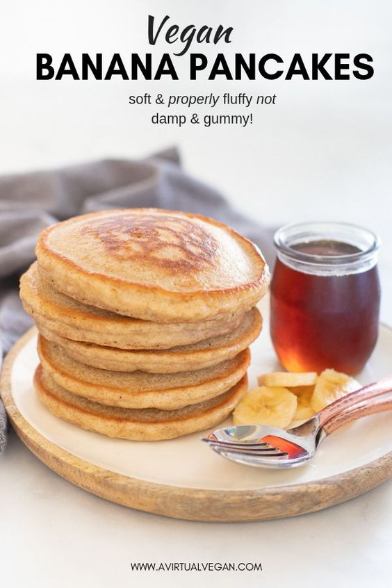 Hands down THE best Vegan Banana Pancakes. They are soft, fluffy, super delicious and so simple to make, from scratch, in a blender. This is an essential, keep handy in your back pocket, recipe that